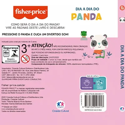 Livro De Banho Ciranda Cultural Pandas Livro De Banho Ciranda Cultural Pandas